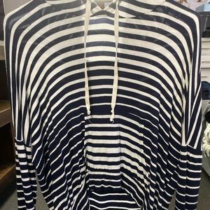 thin pull over drawstring sweatshirt